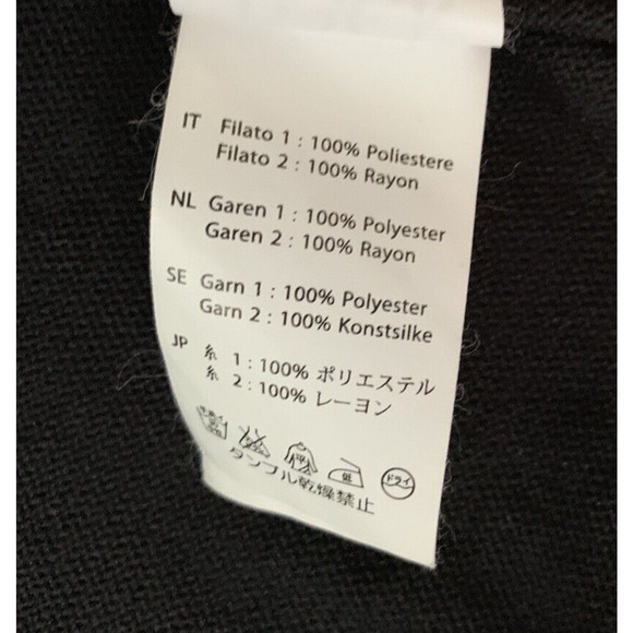 BACK Sleeveless Sweater Dress Designer Small Black Gray Stripe Knit - Picture 5 of 6